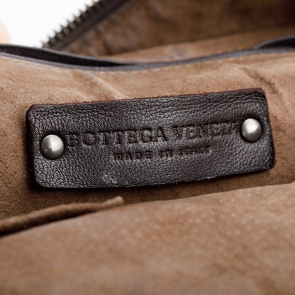 Bottega Veneta Brown Intrecciato Leather Loop Camera Bag