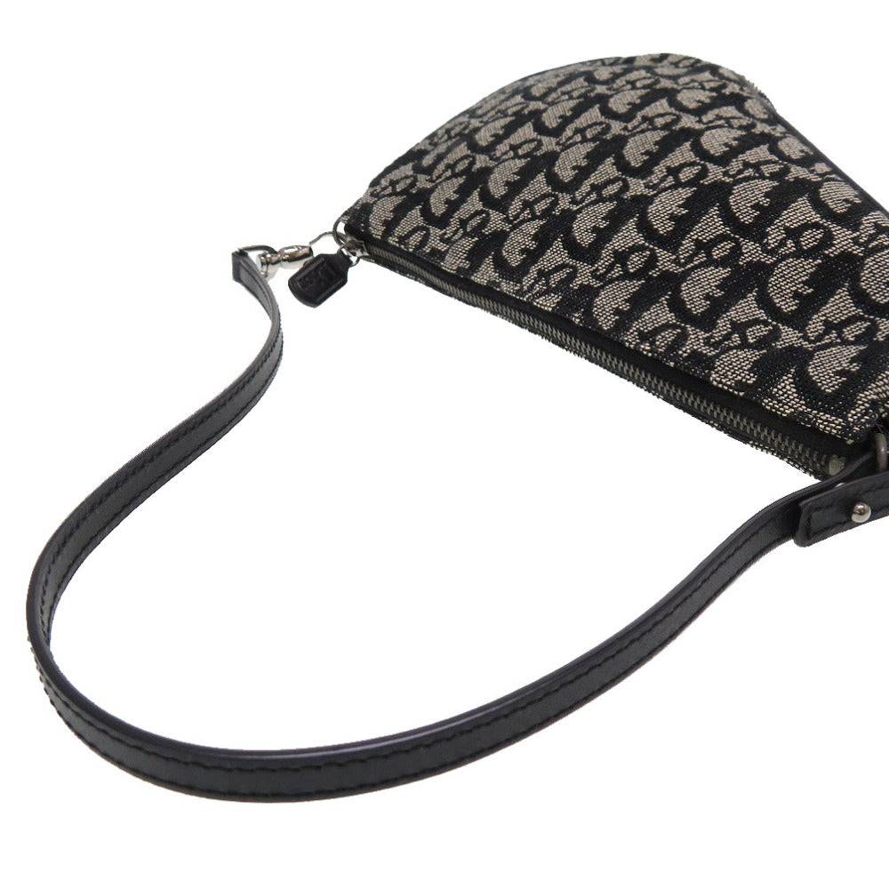 Christian Dior Pouch canvas black Saddle pouch Trotter Women Rovelle Bags