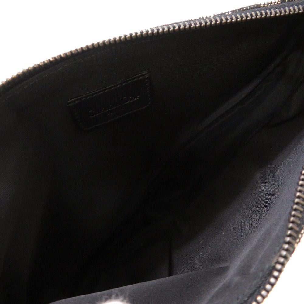 Christian Dior Pouch canvas black Saddle pouch Trotter Women Rovelle Bags