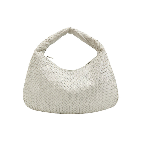 Bottega Veneta Hobo Bag Lambskin leather Milk White 48cm