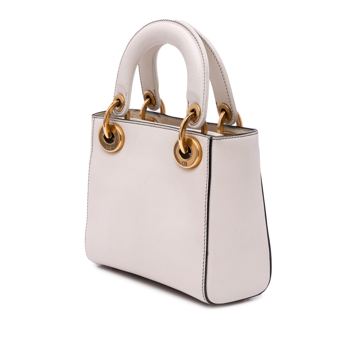 White Dior Dioramour Niki De Saint Phalle Mini Calfskin Love Lady Dior Satchel Rovelle Bags