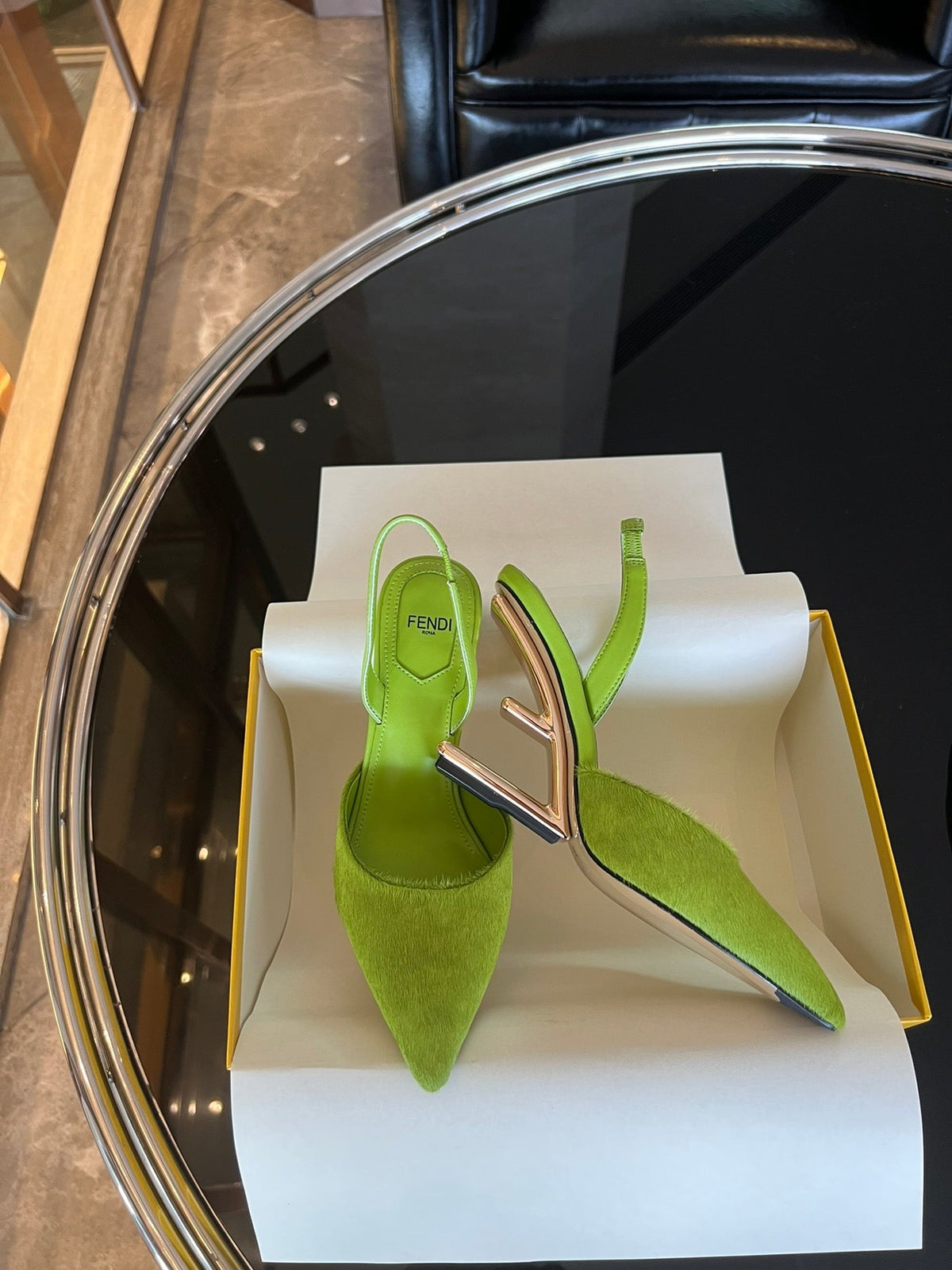 Fendi First Heel Slingbacks