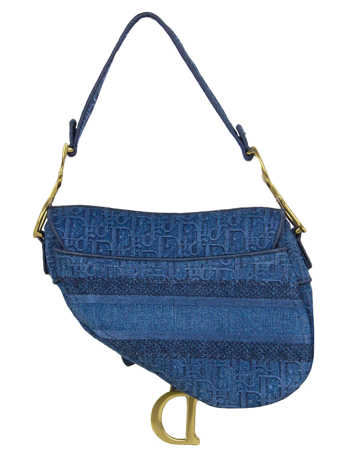 Christian Dior Denim Oblique Monogram Saddle Bag Rovelle Bags