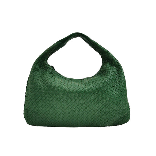 Bottega Veneta Veneta Hobo Medium Large Parakeet Green 47cm Lambskin Leather