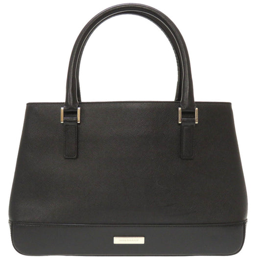 BURBERRY Handbag leather black Check Pattern Women