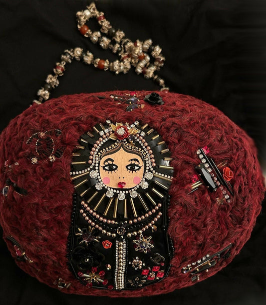 Chanel Paris-Moscou Embellished Persian Lamb Muff Rovelle Bags