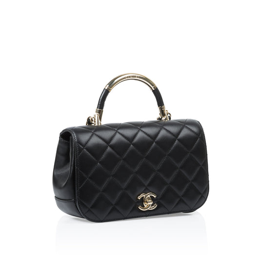 Chanel Timeless Lambskin Black Shoulder Bag Style 2 Rovelle Bags
