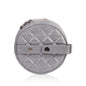 Chanel Medallion Calfskin Silver Clutch Rovelle Bags