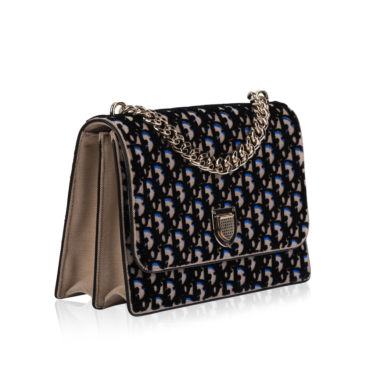 Dior Nylon Monogram Chain Canvas Tote Bag Rovelle Bags