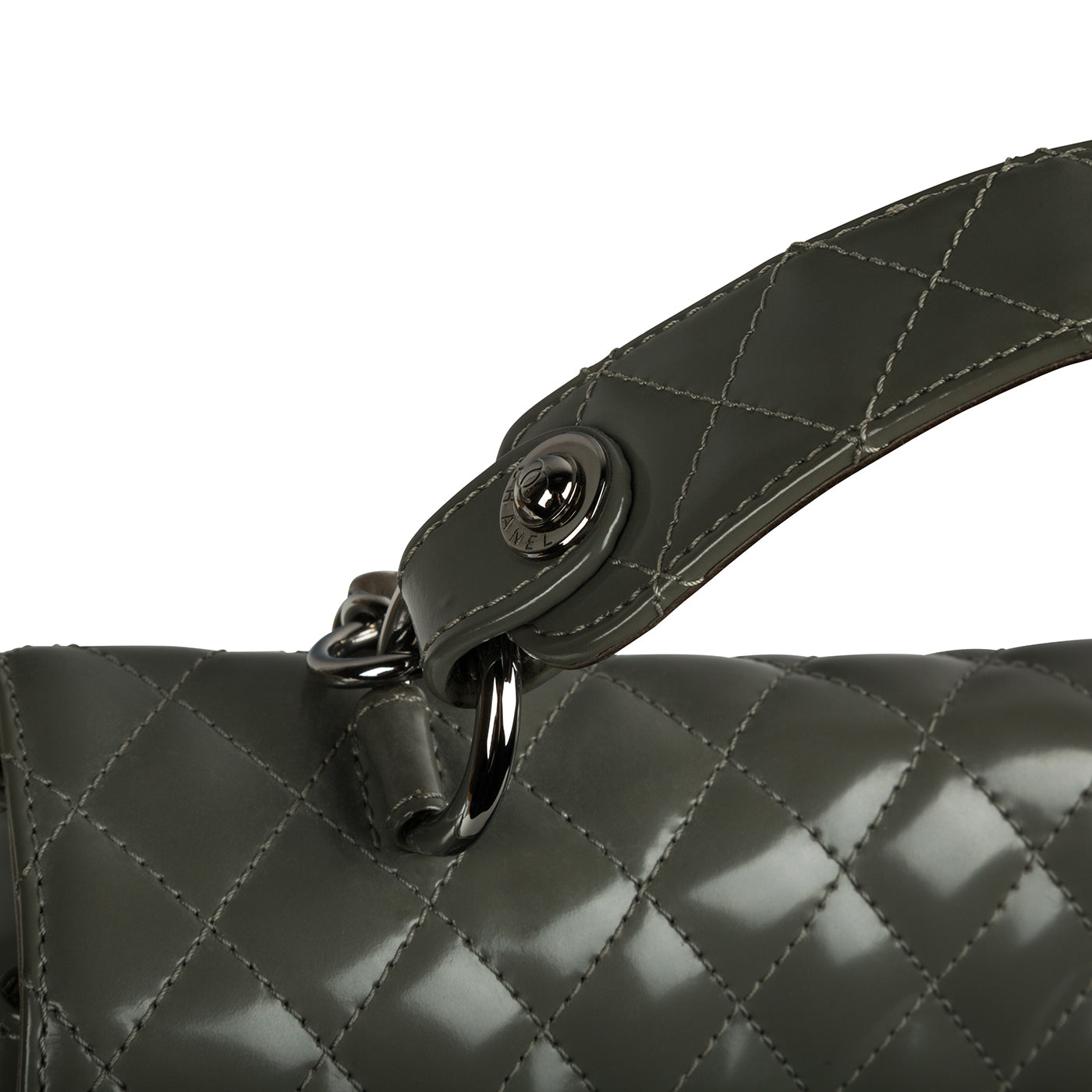 Chanel Mademoiselle Patent Kelly Bag Rovelle Bags