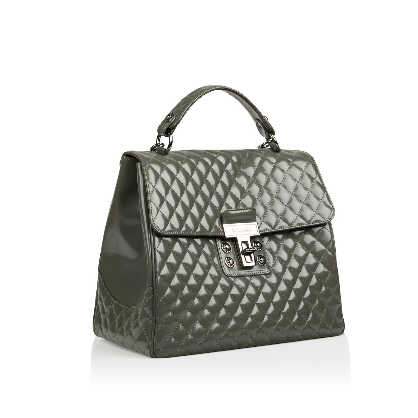 Chanel Mademoiselle Patent Kelly Bag Rovelle Bags