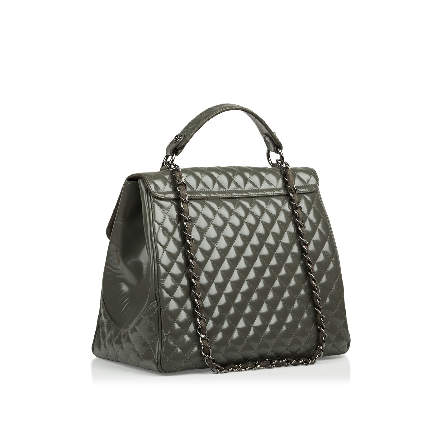 Chanel Mademoiselle Patent Kelly Bag Rovelle Bags