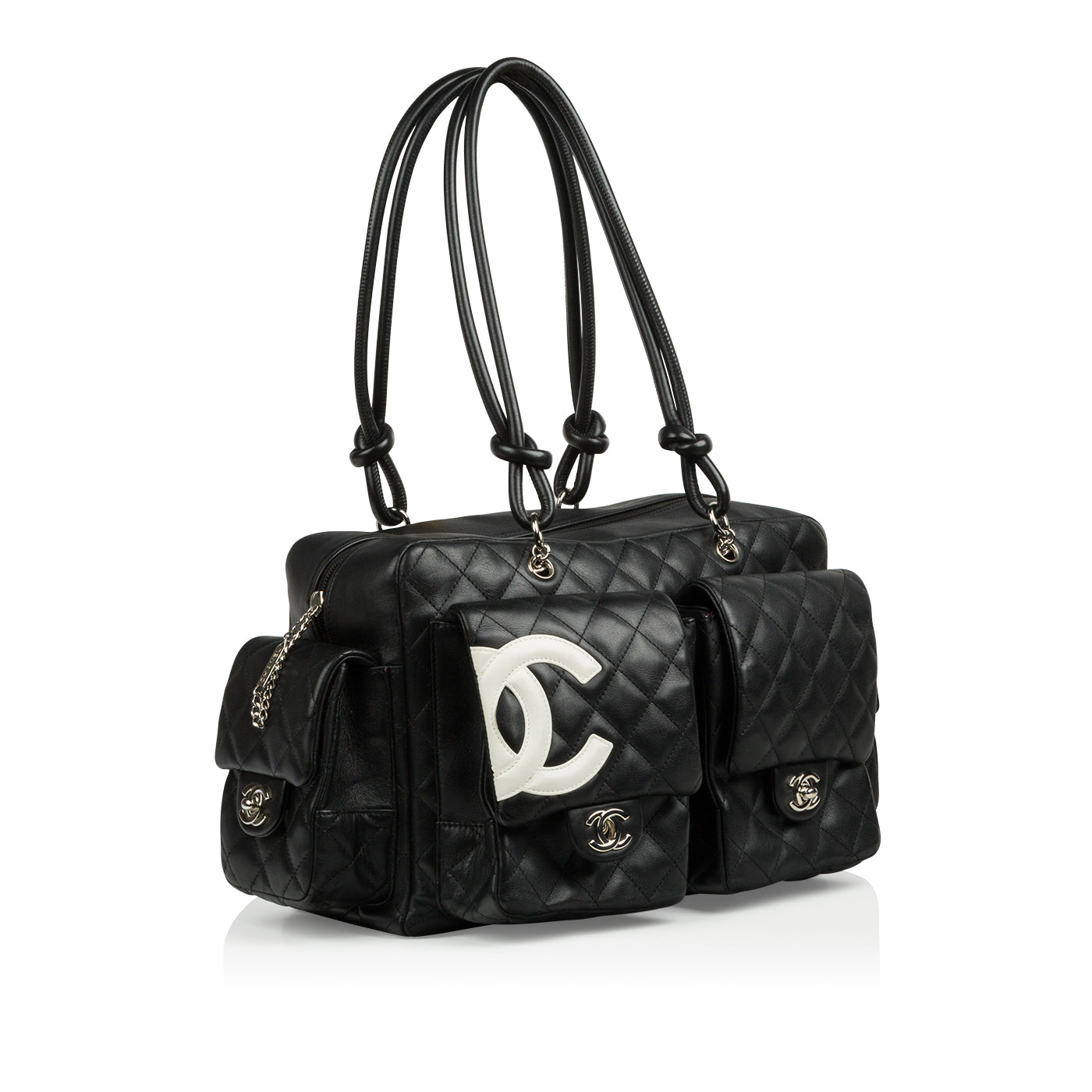 Chanel Cambon Lambskin Black Handbag Style 3 Rovelle Bags