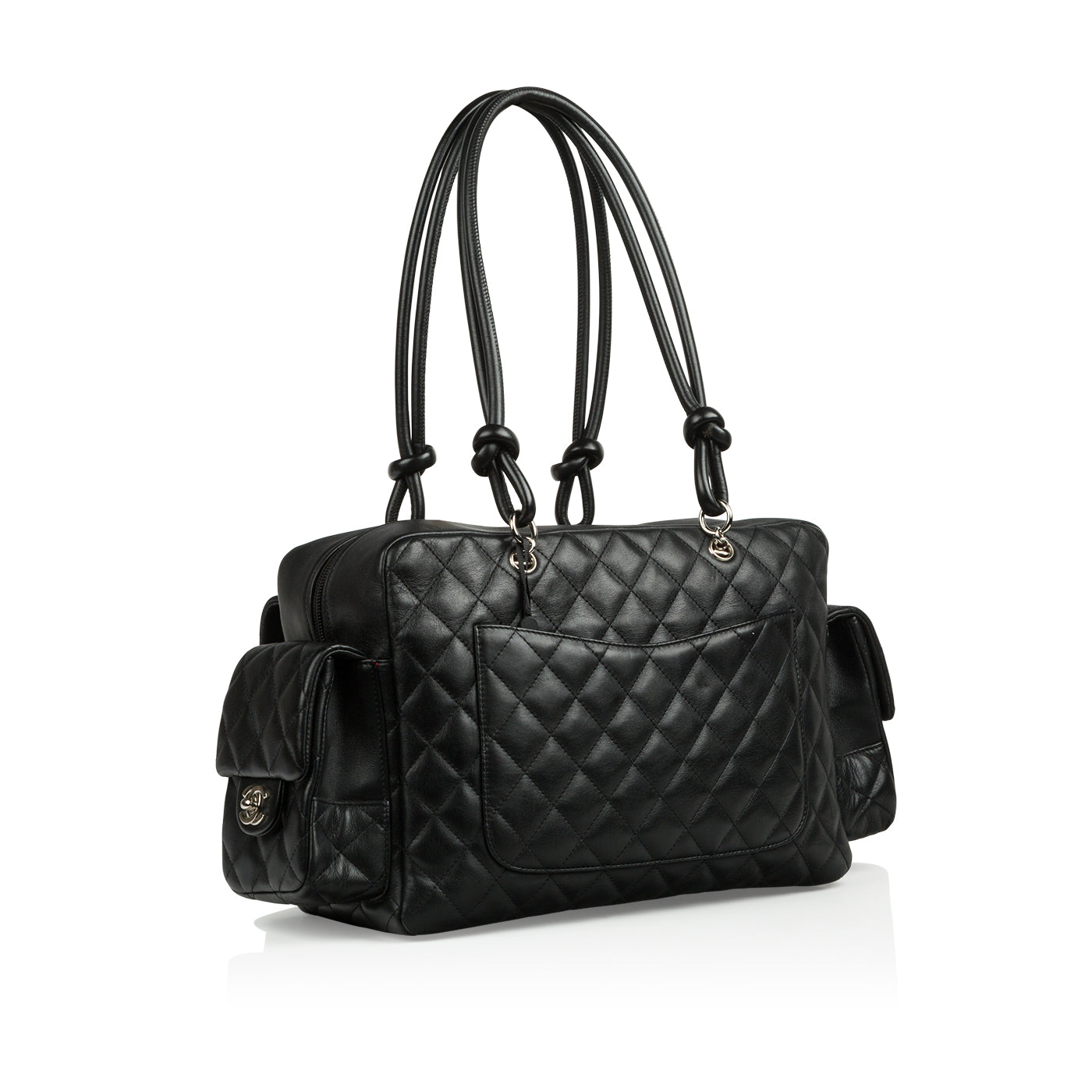 Chanel Cambon Lambskin Black Handbag Style 3 Rovelle Bags
