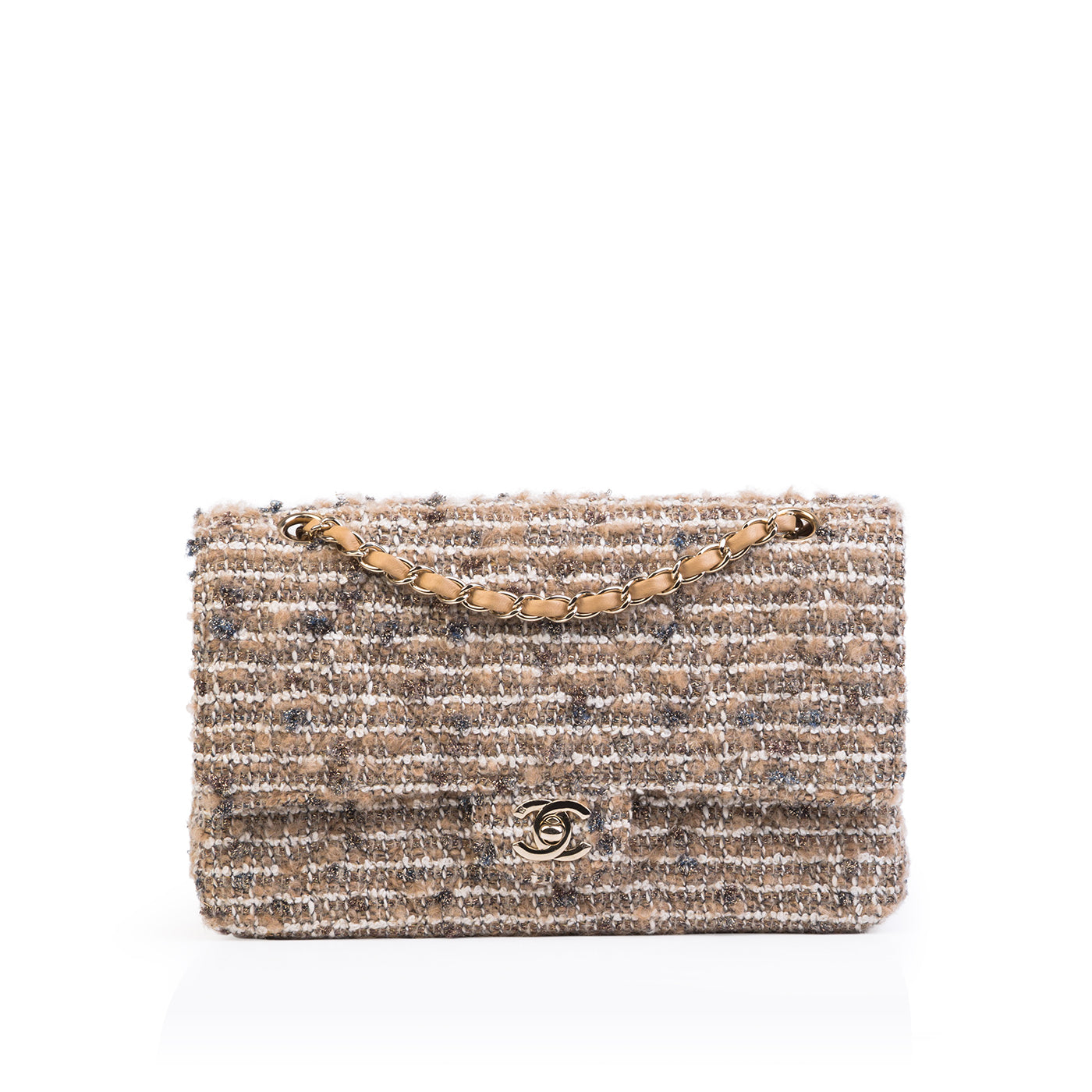 Chanel Medium Classic Flap Bag - Tweed Rovelle Bags