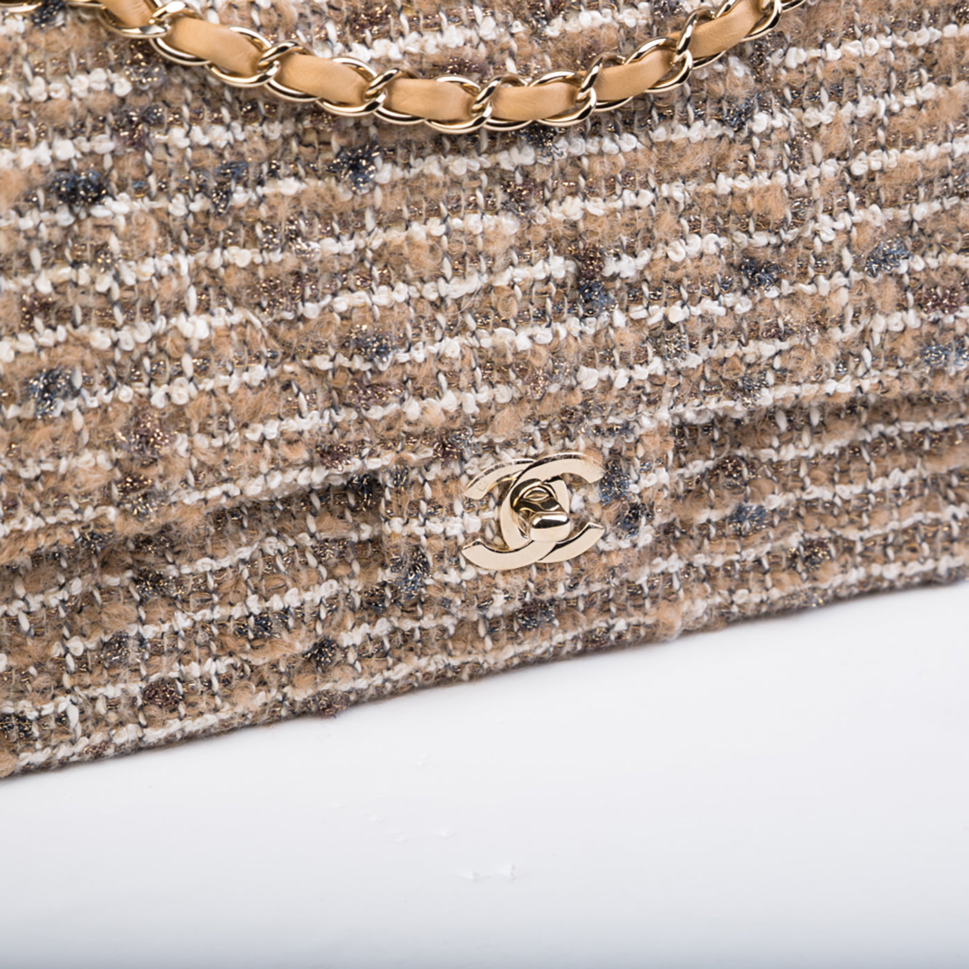 Chanel Medium Classic Flap Bag - Tweed Rovelle Bags