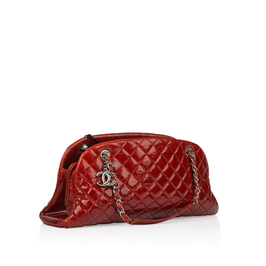 Chanel Timeless Leather Silver Handbag Leather Rovelle Bags