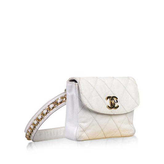 Chanel Luxury Quilted Gold Handbag Quilted Rovelle Bags