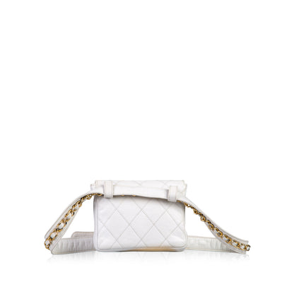 Chanel Luxury Quilted Gold Handbag Quilted Rovelle Bags