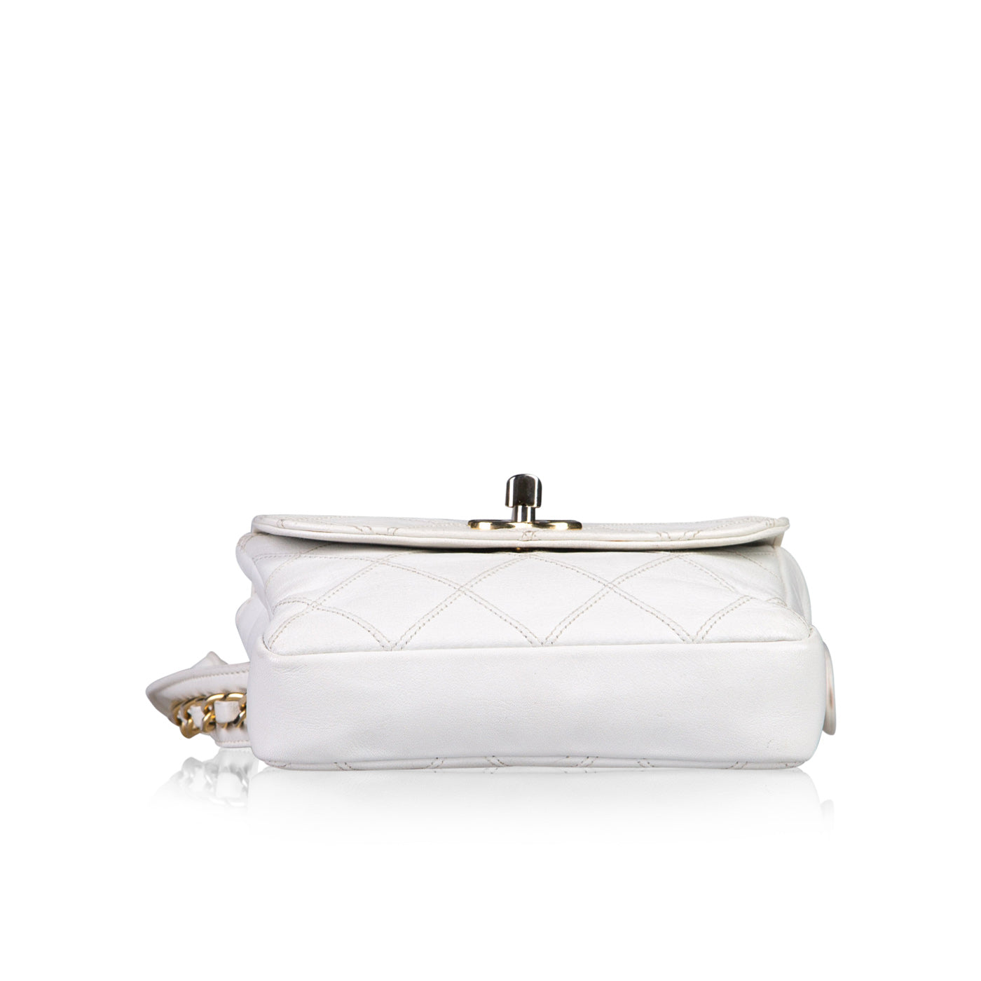 Chanel Luxury Quilted Gold Handbag Quilted Rovelle Bags