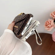Tri-fold zipper phone case for iphone