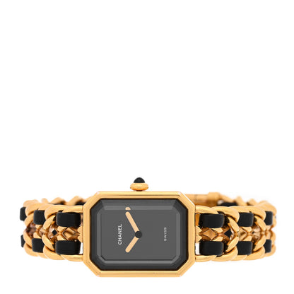 Stainless Steel Lambskin 20mm Chain Premiere Quartz Watch Gold L