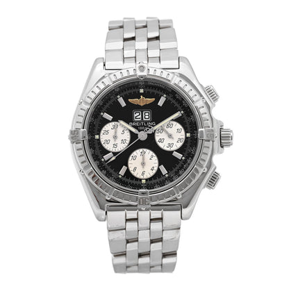 Stainless Steel 44mm Crosswind Automatic Watch Black A44355