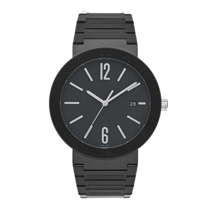 Stainless Steel 41mm Automatic Watch Black