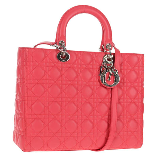 Christian Dior Lady Dior Bag Leather Pink Leather Bag Rovelle Bags