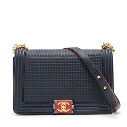 Chanel Boy Leather Chain Shoulder Bag Rovelle Bags