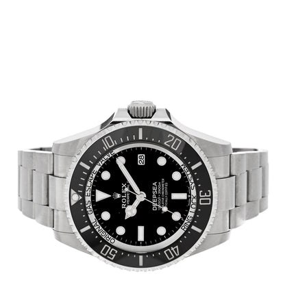 Stainless Steel 44mm Oyster Perpetual Date Sea-Dweller Deepsea Watch Intense Black 136660