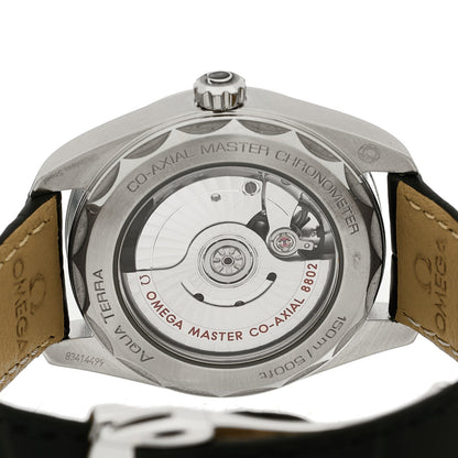 Stainless Steel Alligator Diamond 38mm Seamaster Aqua Terra Co-Axial Automatic Watch Green 220.13.38.20.60.001