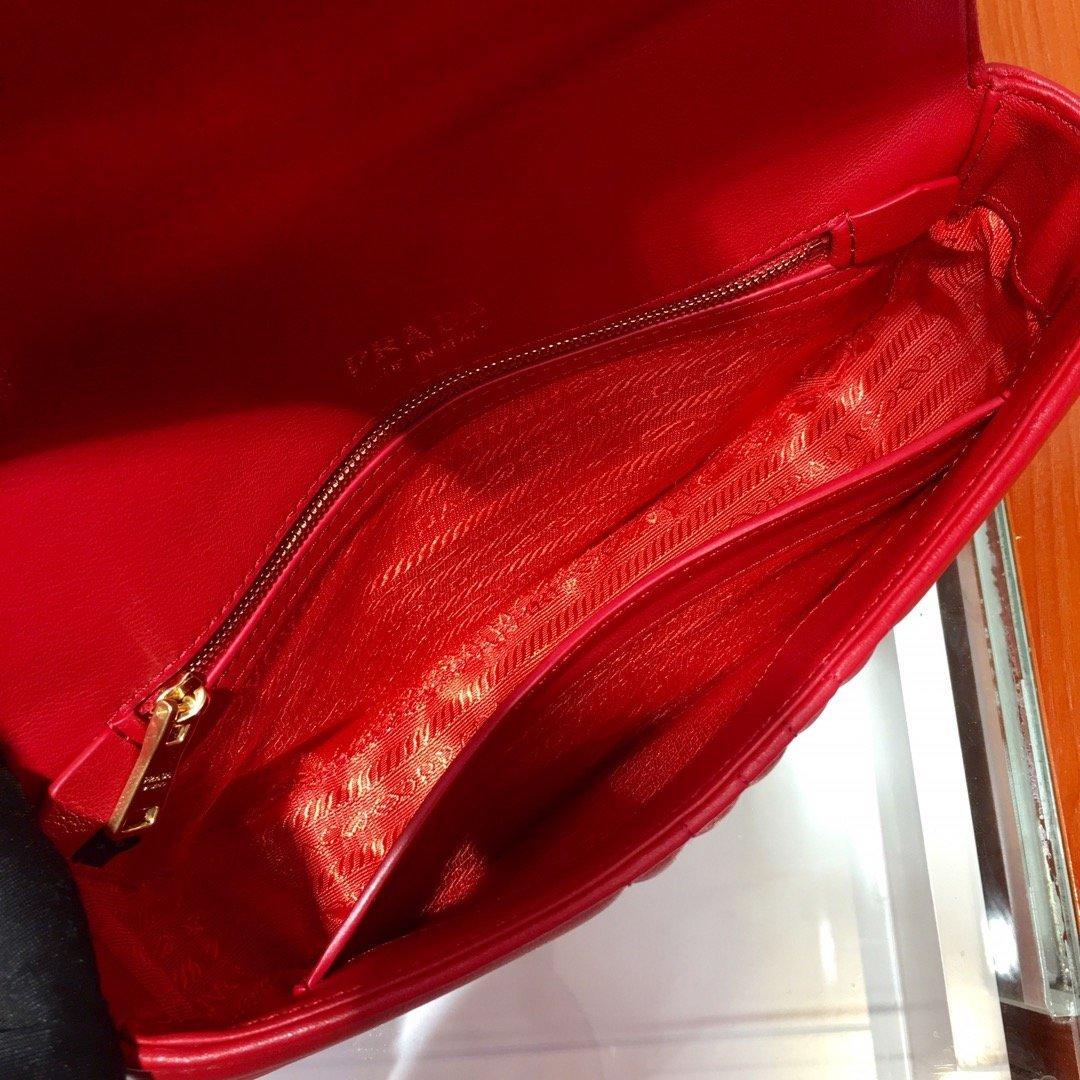 Medium Leather Prada Diagramme Bag