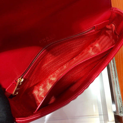 Medium Leather Prada Diagramme Bag