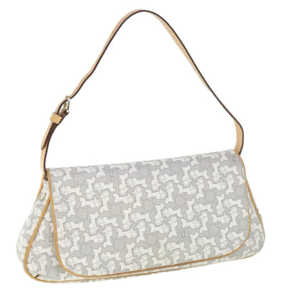 Luxury CELINE Sulky Shoulder Bag PVC Leather Gray 60029