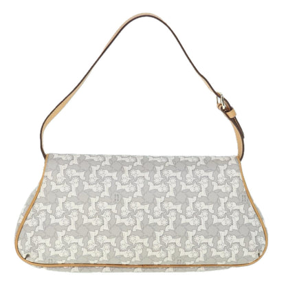 Luxury CELINE Sulky Shoulder Bag PVC Leather Gray 60029