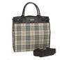 Burberry Nova Auth Canvas Beige Shoulder Bag Style 14