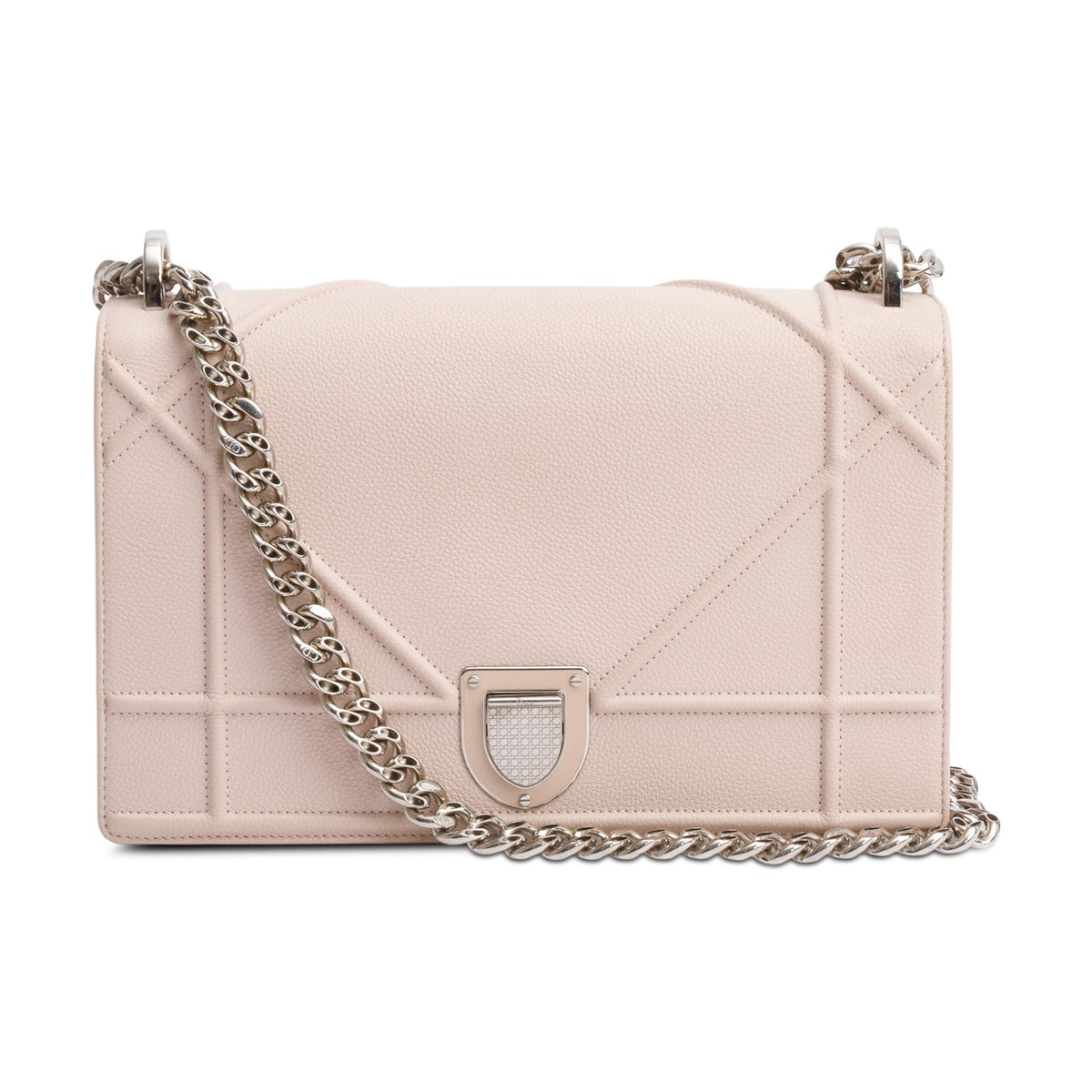 Christian Dior Pink Calfskin Leather Medium Diorama Flap Bag Rovelle Bags