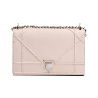 Christian Dior Pink Calfskin Leather Medium Diorama Flap Bag Rovelle Bags