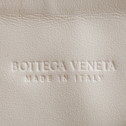Bottega Veneta White Intrecciato Leather Mini Sunrise Bag