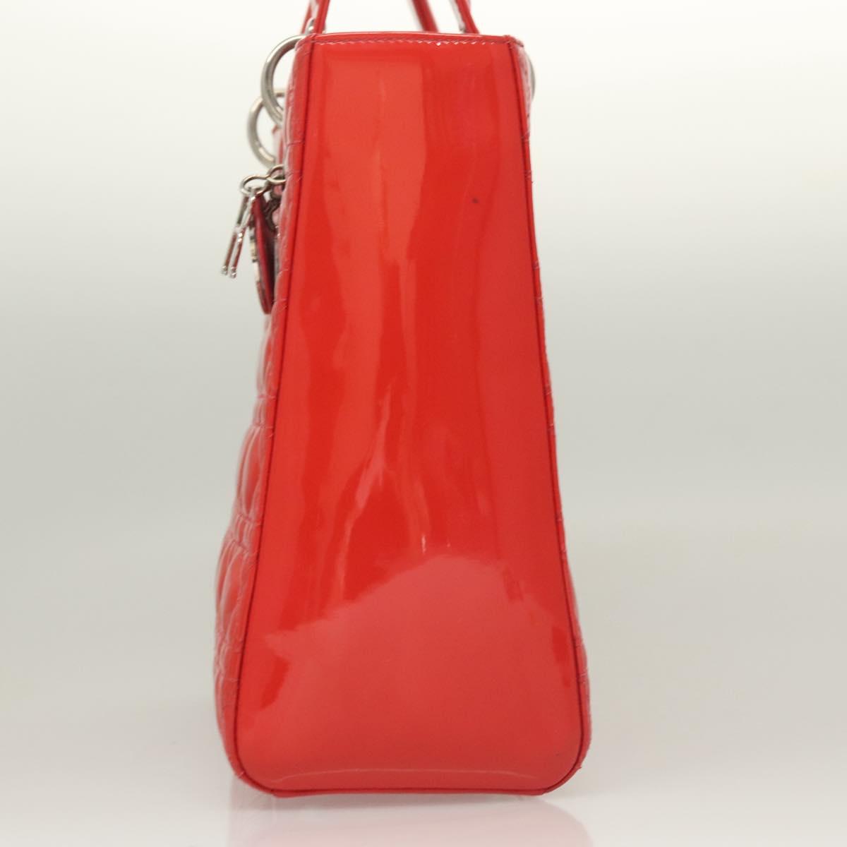 Dior Lady Dior Leather Red Handbag Rovelle Bags