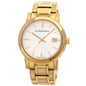 BURBERRY Watches Quartz BU9104 Gold Plated , Gold Plated gold Round face Silver dial Women