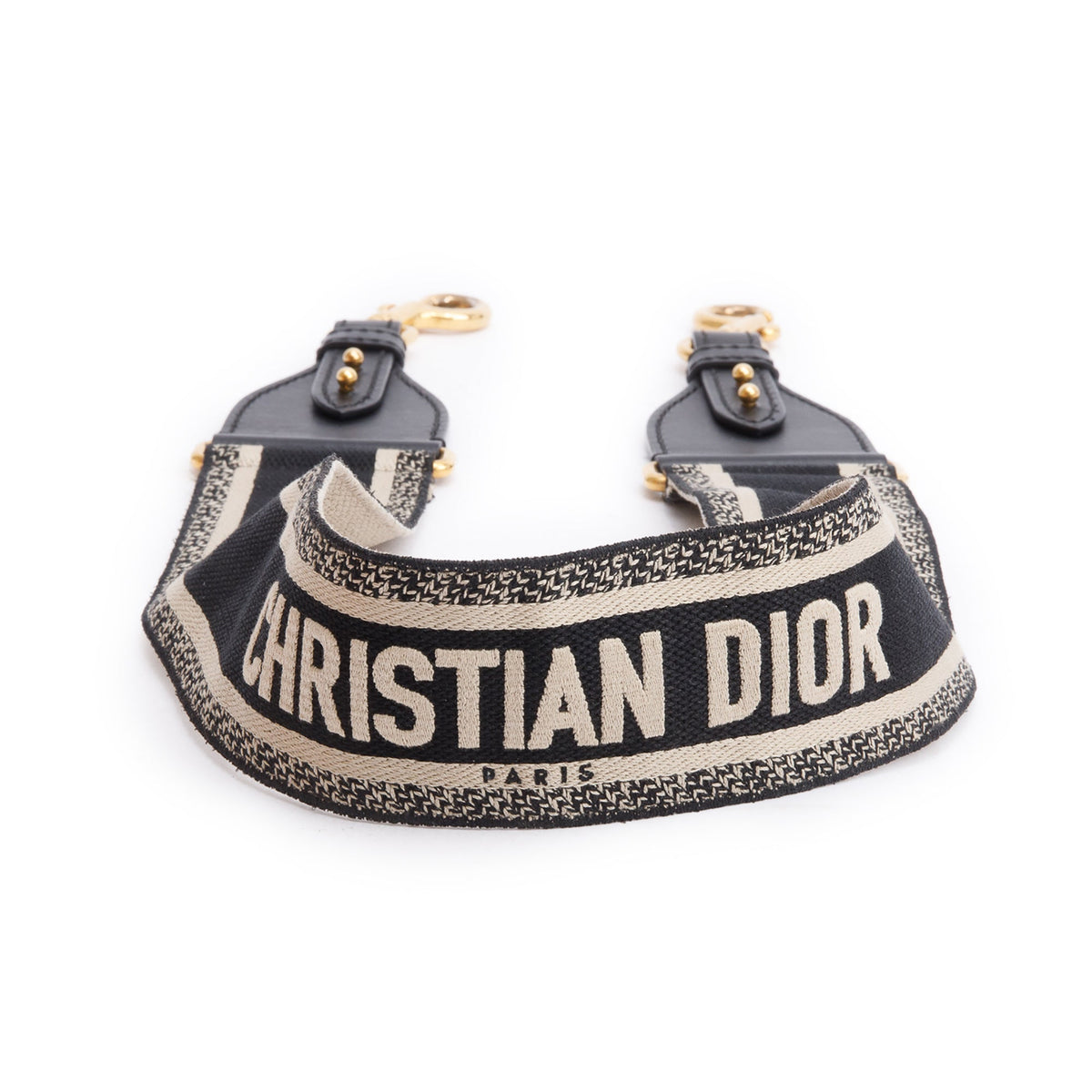 Christian Dior Navy/Beige Embroidered Woven Shoulder Strap Rovelle Bags