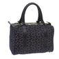Luxury CELINE C Macadam Canvas Hand Bag Navy 60577