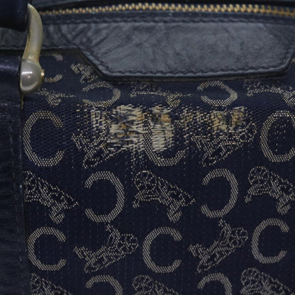 Luxury CELINE C Macadam Canvas Hand Bag Navy 60577
