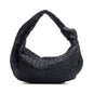 Bottega Veneta 2026 Black Intrecciato Leather Small Jodie Bag
