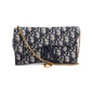 Christian Dior Oblique Jacquard Saddle Pouch with Chain Rovelle Bags