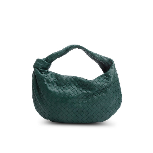 Bottega Veneta Green Intrecciato Leather Classic Jodie Hobo Bag