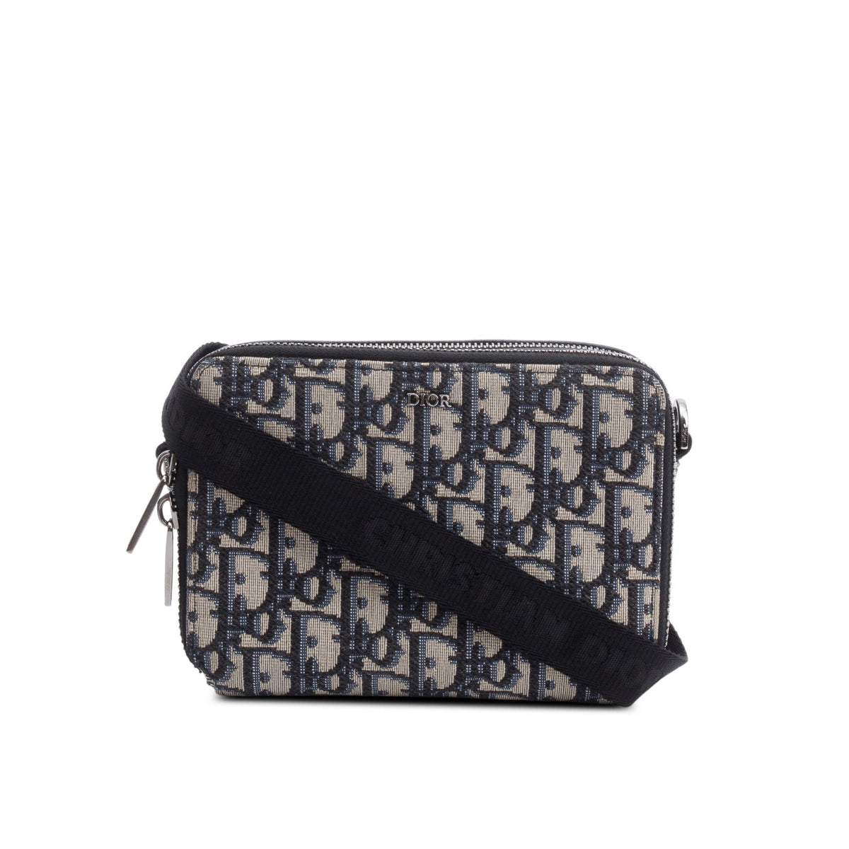 Christion Dior 2020 Oblique Jacquard Zipped Pouch Crossbody Rovelle Bags