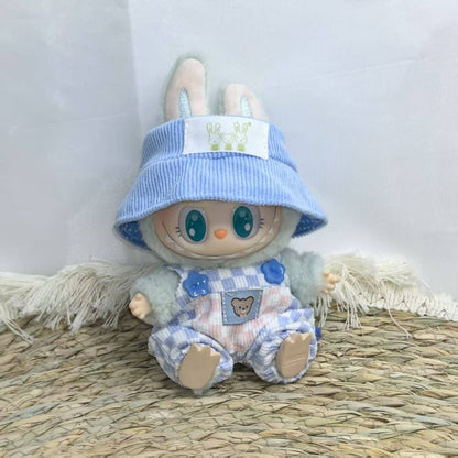 [Baby + Baby Clothes] First and second generation keychain Labubu clothes pendant Labubu baby clothes big brand set two-piece set cute